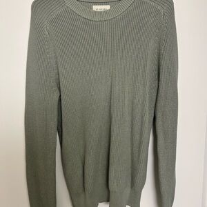Men's Crewneck Sweater in Sage Green